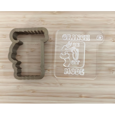 Keksstempel der Cookie Cutter Fabrik für Zuckerplätzchen & Kekse. Set mit Schablone und Ausstecher für kreative Backideen.