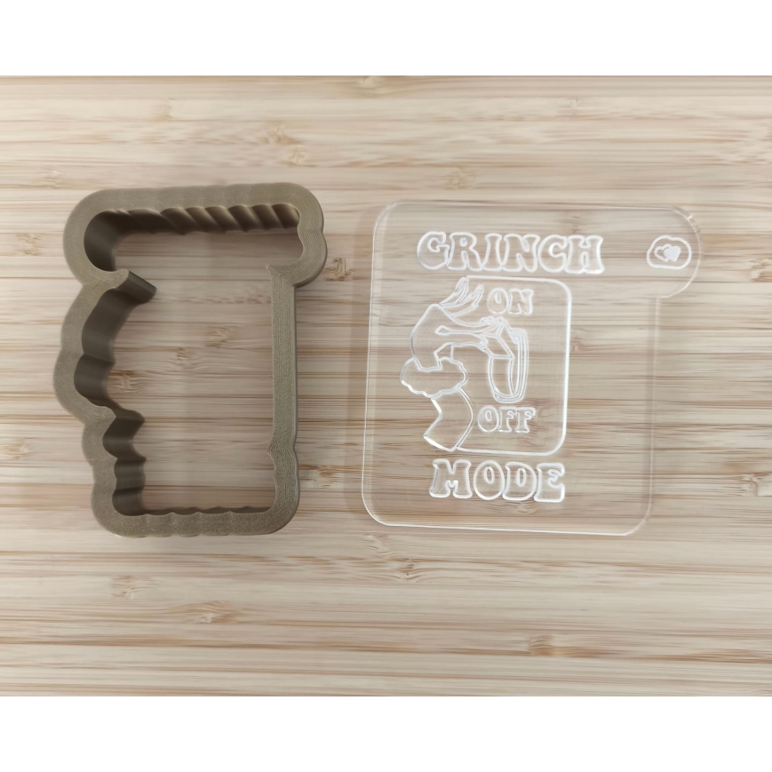 Keksstempel der Cookie Cutter Fabrik für Zuckerplätzchen & Kekse. Set mit Schablone und Ausstecher für kreative Backideen.
