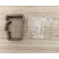 Keksstempel der Cookie Cutter Fabrik für Zuckerplätzchen & Kekse. Set mit Schablone und Ausstecher für kreative Backideen.
