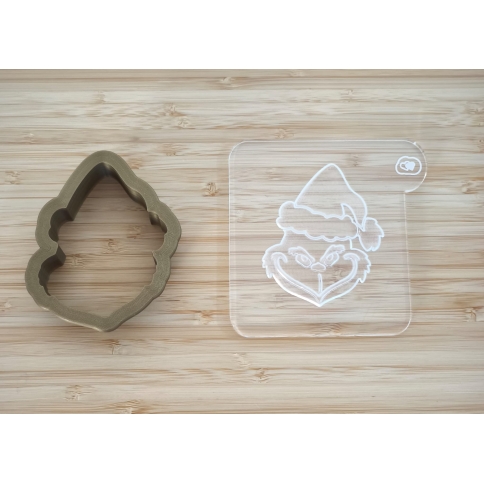 Keksstempel der Cookie Cutter Fabrik für Zuckerplätzchen & Kekse. Set mit Schablone und Ausstecher für kreative Backideen.