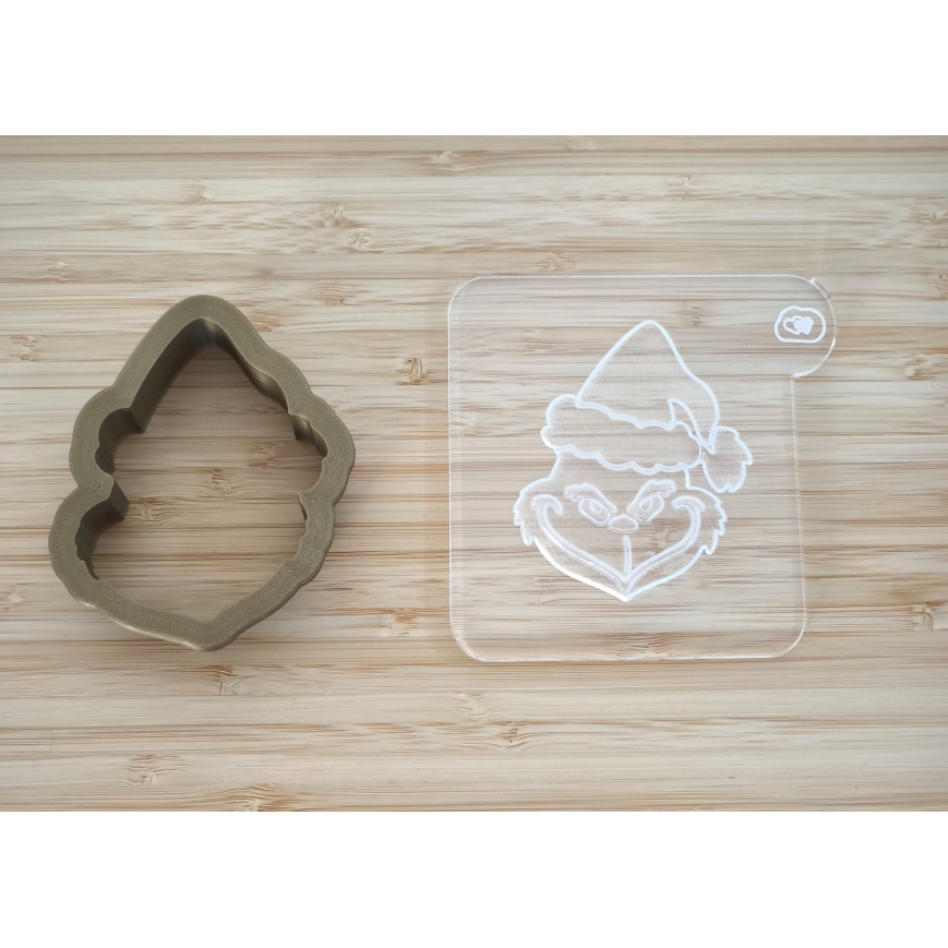 Keksstempel der Cookie Cutter Fabrik für Zuckerplätzchen & Kekse. Set mit Schablone und Ausstecher für kreative Backideen.