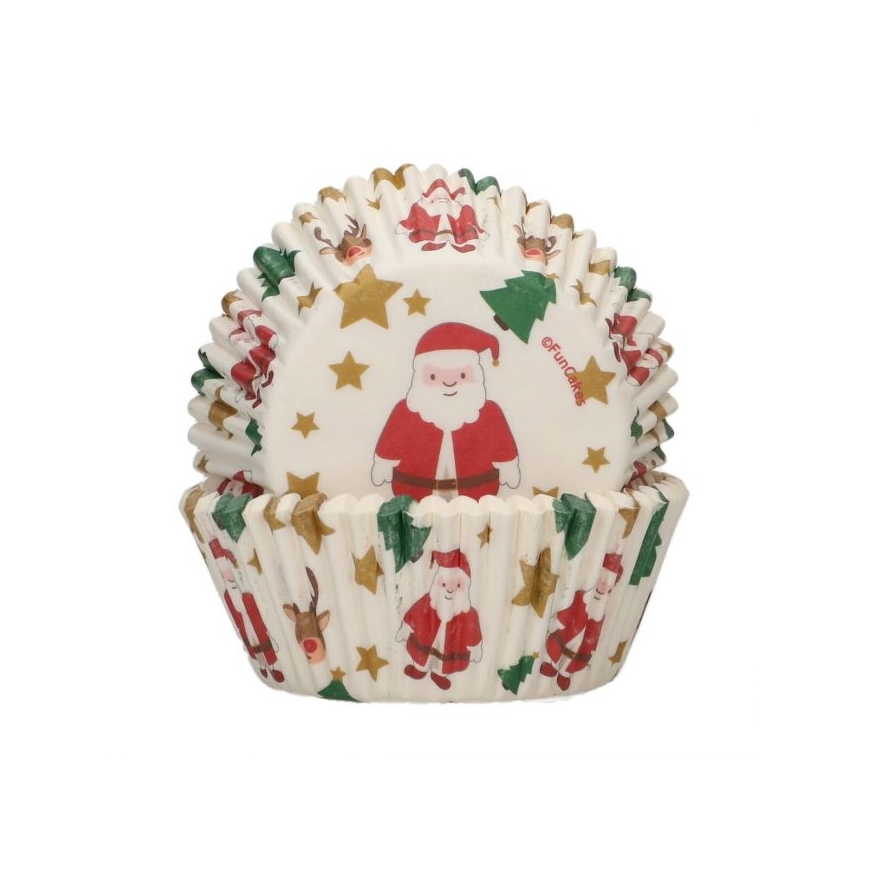 Cupcakeförmchen Santa