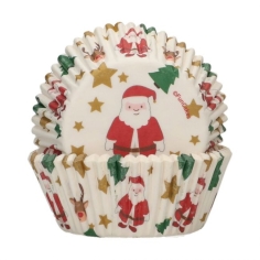 Cupcakeförmchen Santa