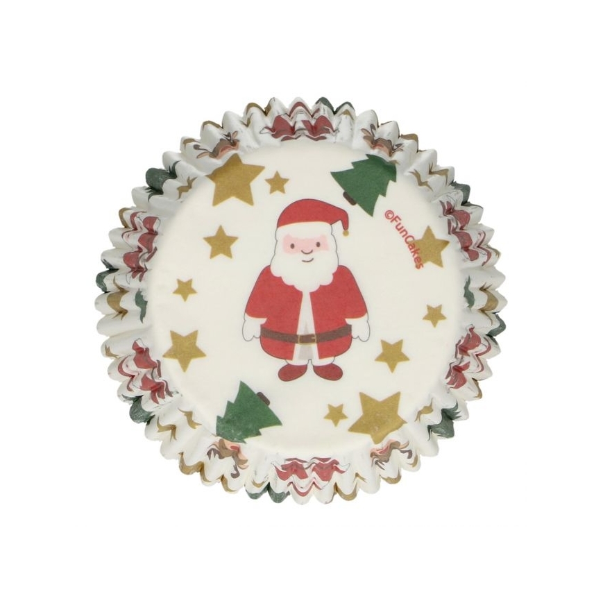 Cupcakeförmchen Santa