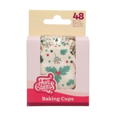 Cupcakeförmchen Holly Leaf
