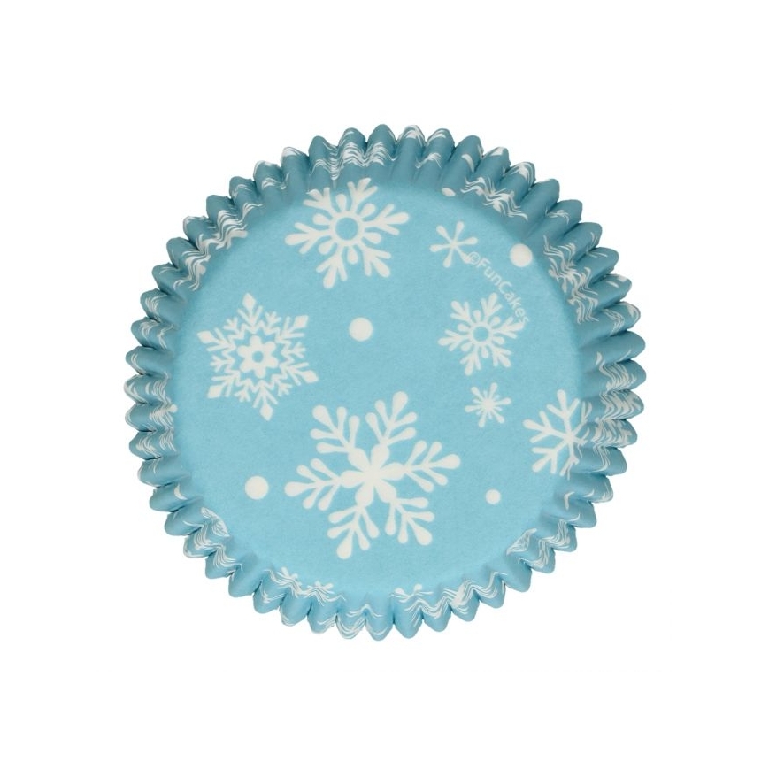 Cupcakeförmchen Schneeflocken