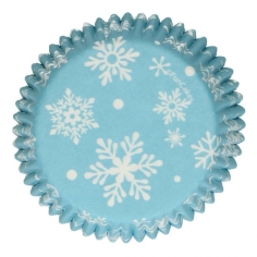 Cupcakeförmchen Schneeflocken