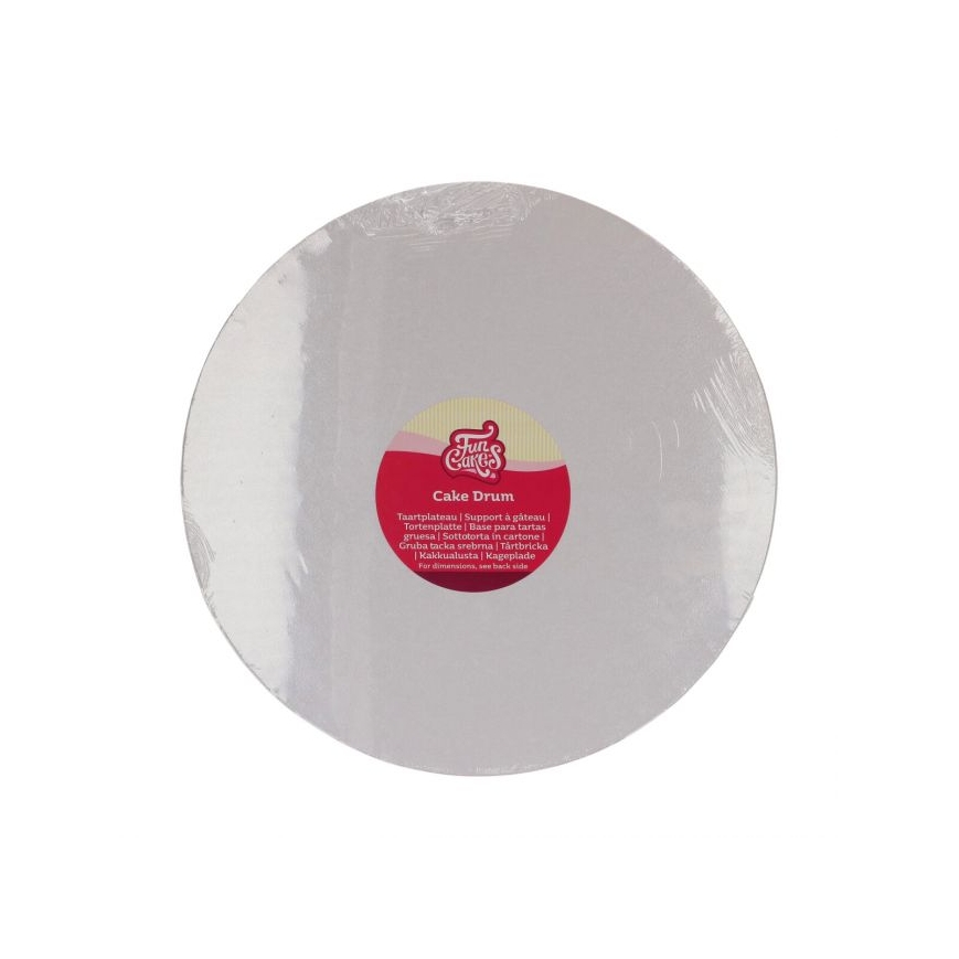 Tortenplatte rund weiss 30 cm