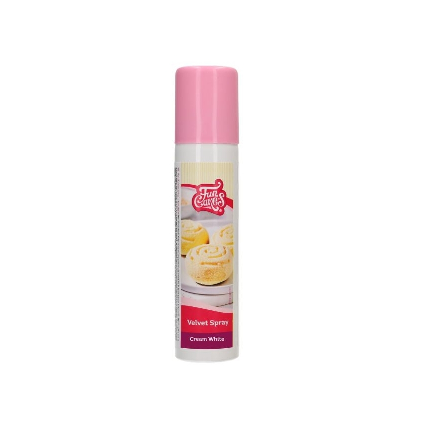 FunCakes Velvet Spray 100ml - Cream White