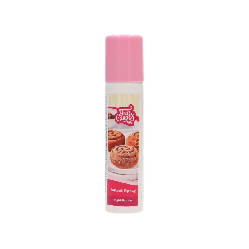 FunCakes Velvet Spray 100ml - Light Brown