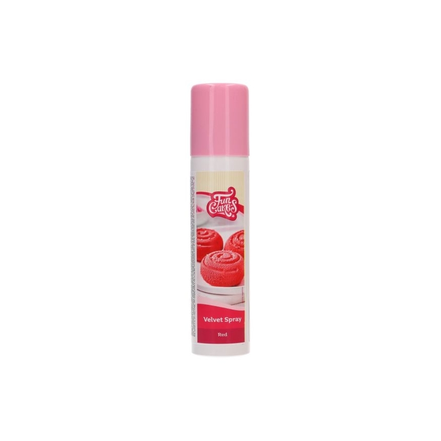 FunCakes Velvet Spray 100ml - Red