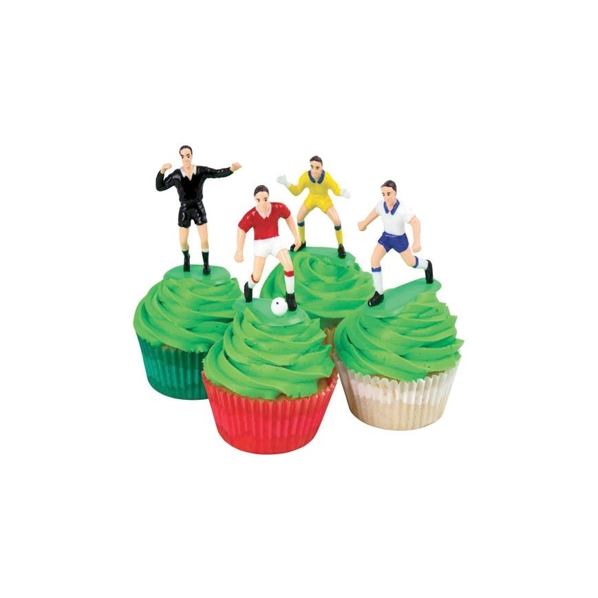 Fussball Set mit Spielern, Toren und Kerzen
