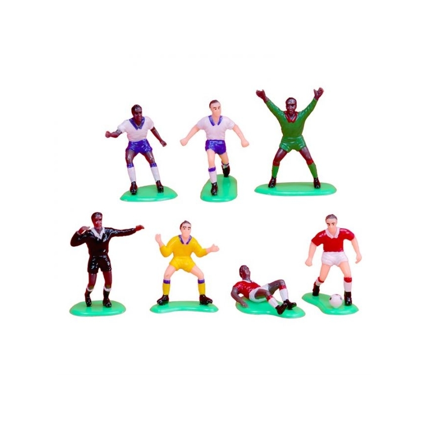 Fussball Set mit Spielern, Toren und Kerzen