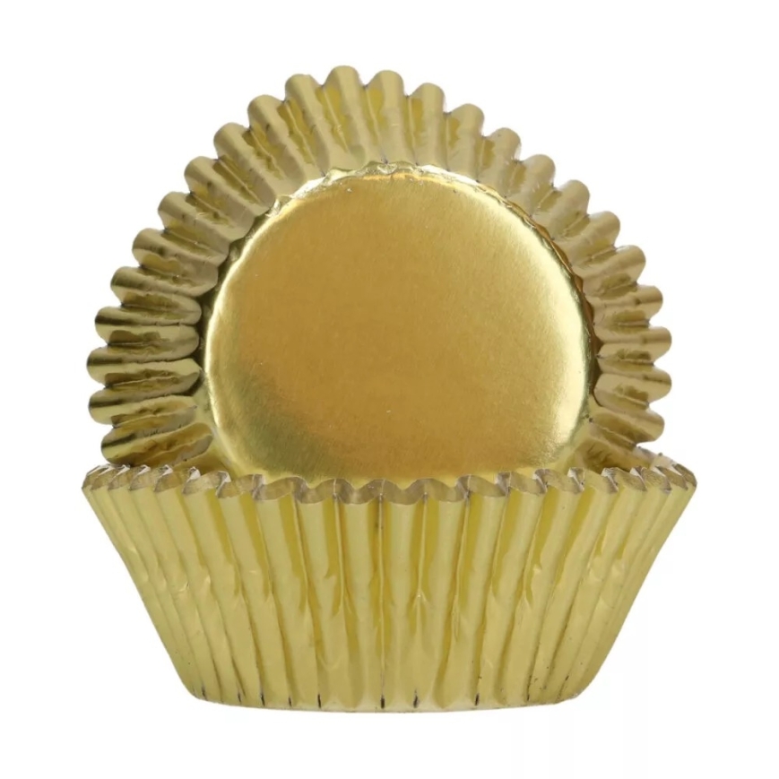 Cupcakeförmchen metallic gold