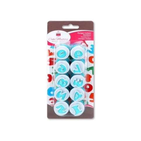 Ausstecher + Stempel Zahlen 10 Stk.