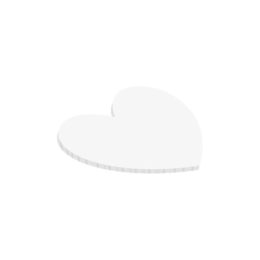 Masonite Tortenplatte Herz - weiss, 25cm