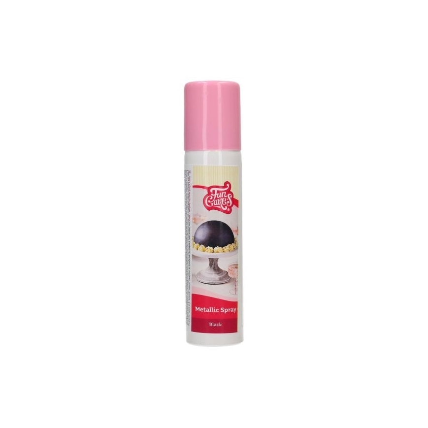 FunCakes Metallic Spray schwarz