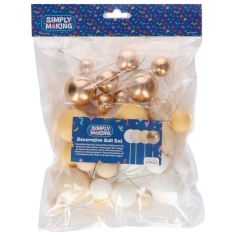 Bubbles Torteneinstecker lemon ombre & gold / 32Stück