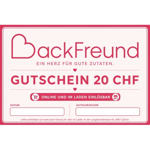 Gutschein CHF 20.00