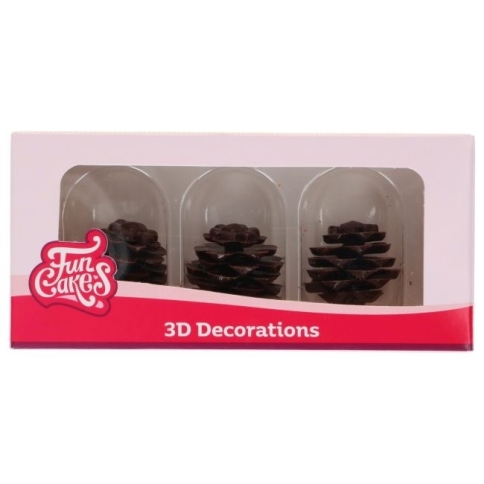 3 D Tannenzapfen aus Schokolade