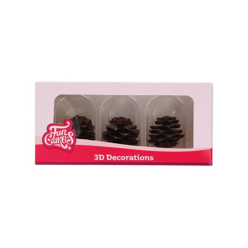 3 D Tannenzapfen aus Schokolade