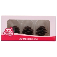 3 D Tannenzapfen aus Schokolade
