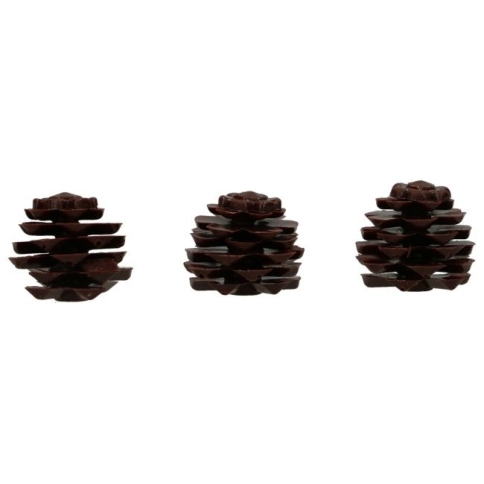 3 D Tannenzapfen aus Schokolade