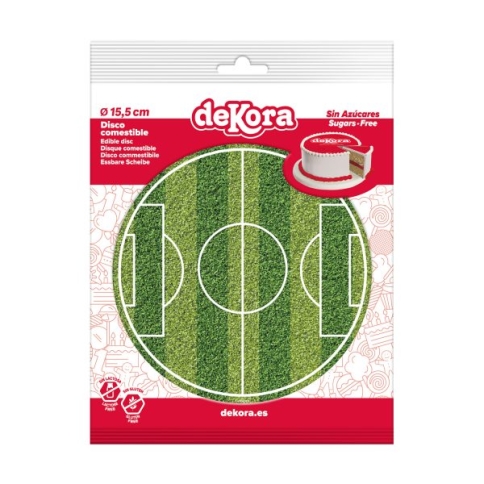 Tortenaufleger - Fussballfeld 15.5cm