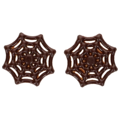 Schokoladendekoration Spinnennetz