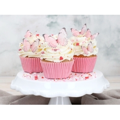 Cake-Masters Wafer Paper Schmetterlinge rosa 29 Stück ausgestanzt