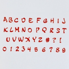 Buchstaben- und Zahlenausstecher MAGICAL ALPHABET