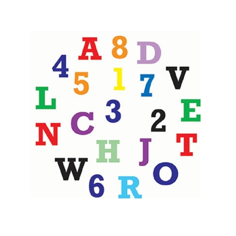 Buchstaben- und Zahlenausstecherset  UPPER CASE