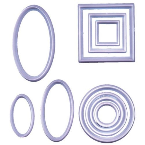 Kreis/Quadrat/Oval Ausstecher 10erSet