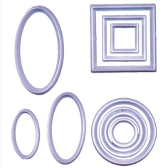 Kreis/Quadrat/Oval Ausstecher 10erSet