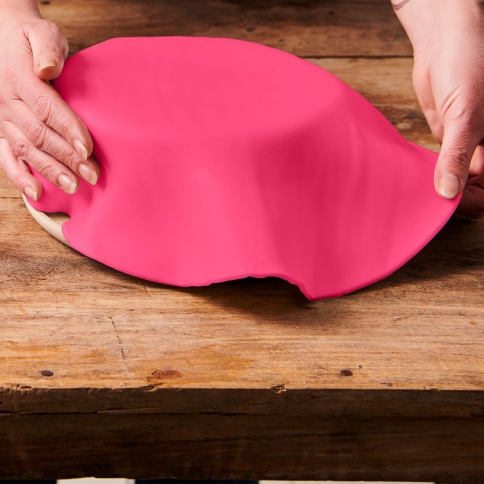 Fondantdecke Hot Pink