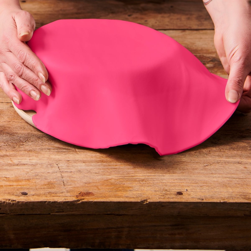 Fondantdecke Hot Pink