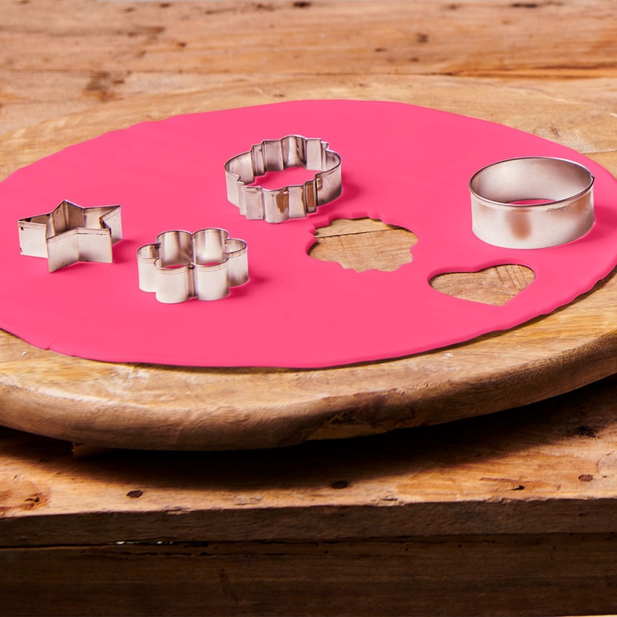 Fondantdecke Hot Pink