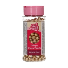 Schokoladenperlen - metallic gold