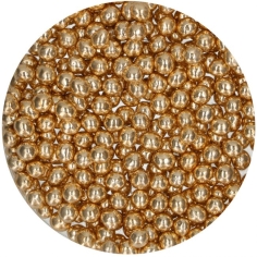 Schokoladenperlen - metallic gold
