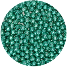Schokoladenperlen - metallic grün