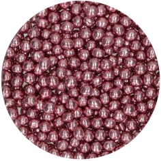 Schokoladenperlen - metallic pink