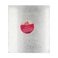 Tortenplatte rechteckig silber 30,5x35,5 cm