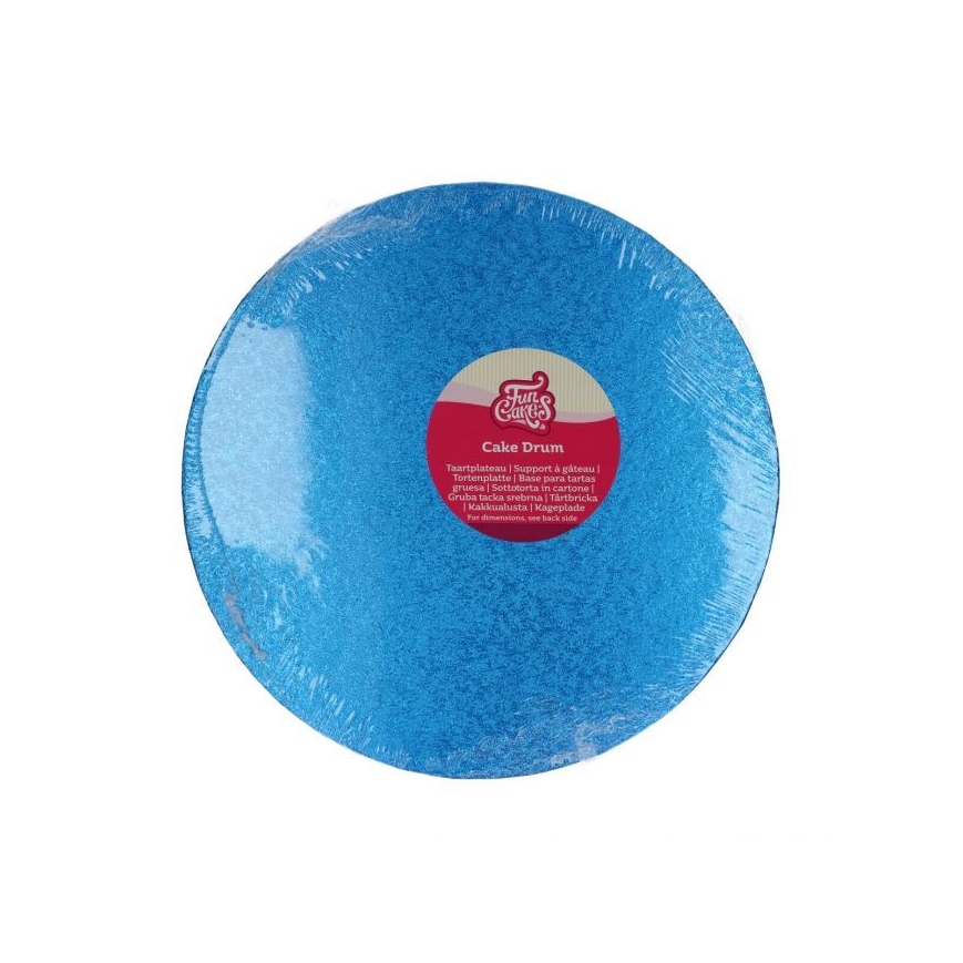 Tortenplatte rund blau 30 cm