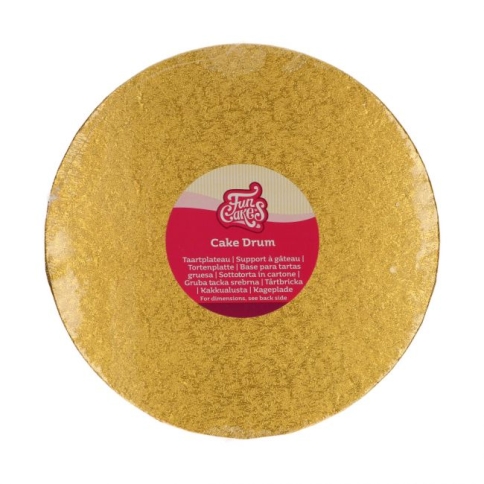 Tortenplatte rund gold 25 cm