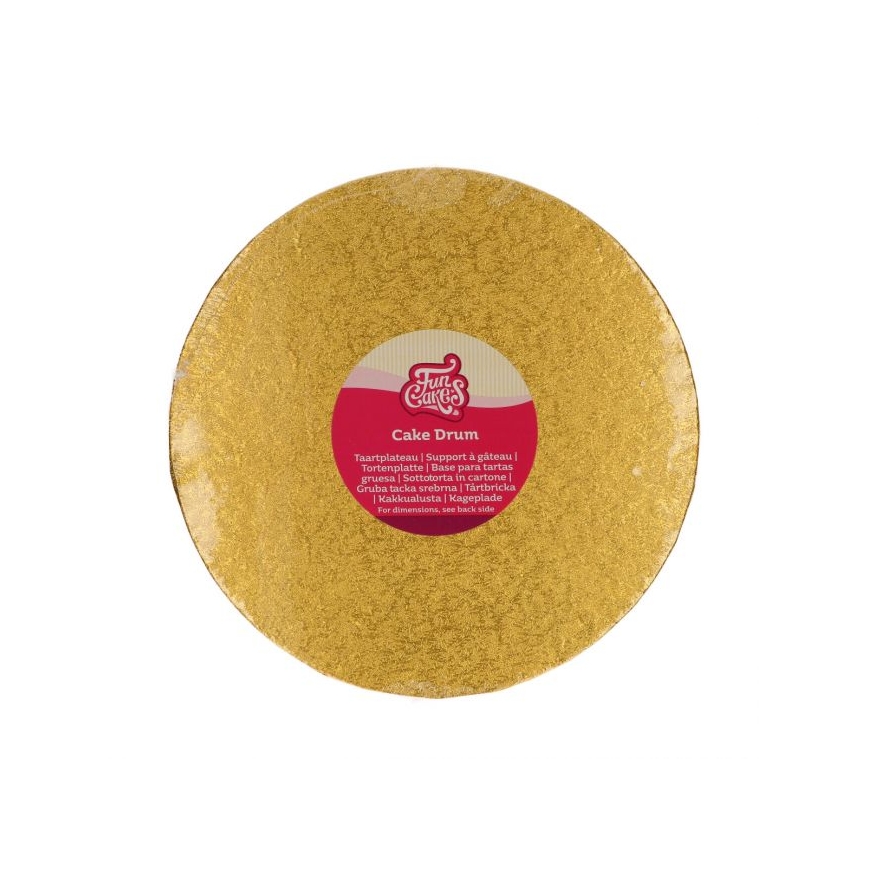 Tortenplatte rund gold 25 cm