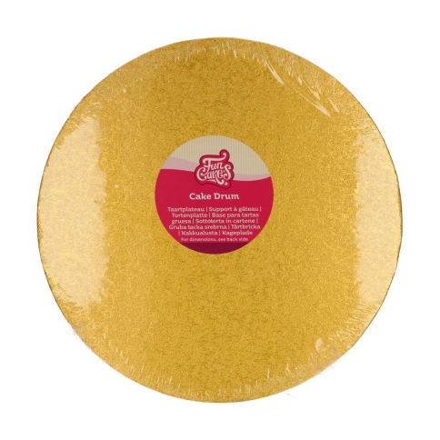 Tortenplatte rund gold 30 cm
