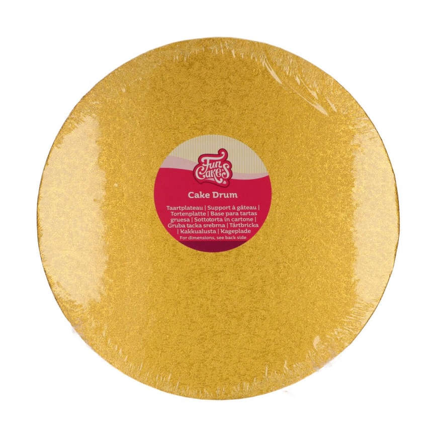 Tortenplatte rund gold 30 cm