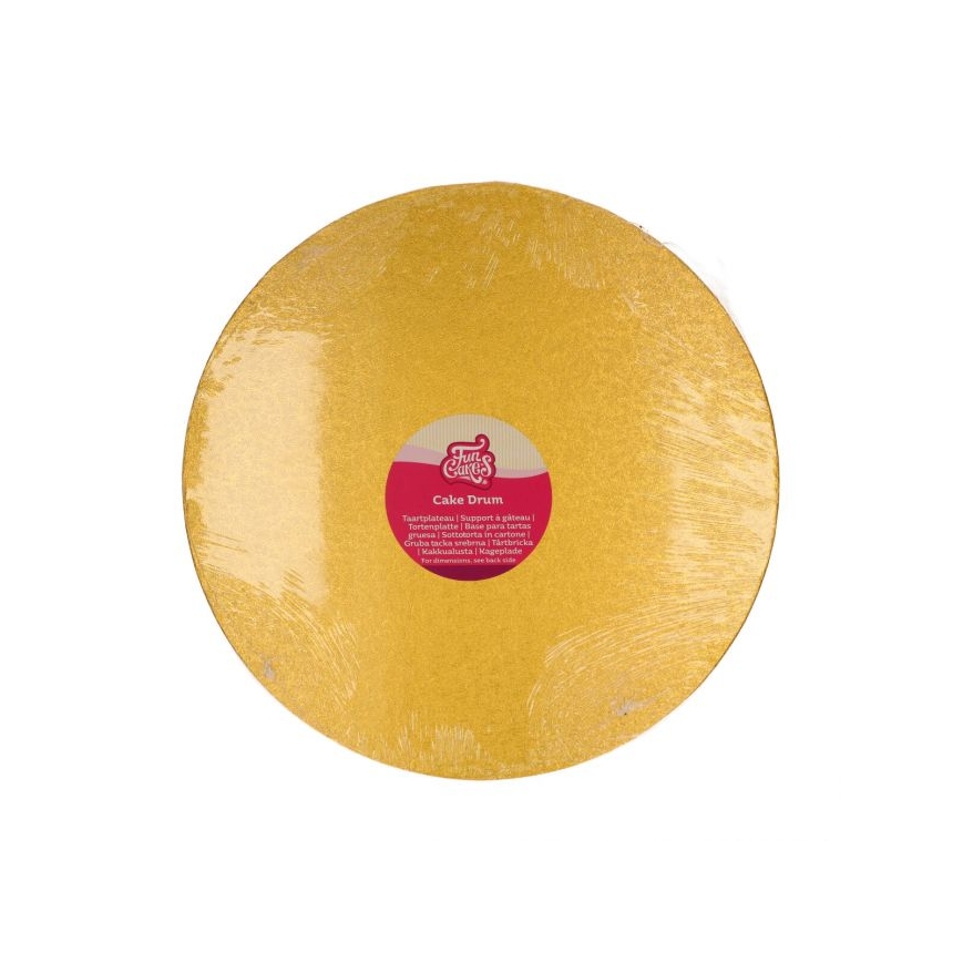 Tortenplatte rund gold 35 cm