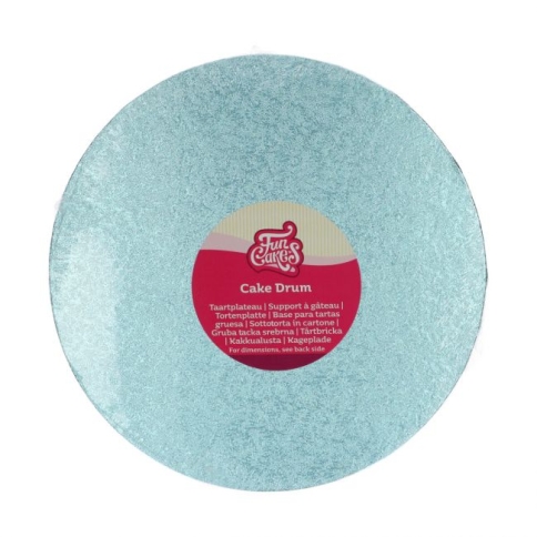 Tortenplatte rund hellblau 25 cm