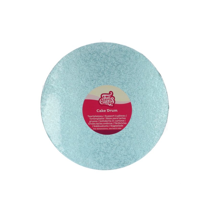 Tortenplatte rund hellblau 25 cm